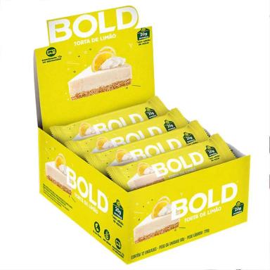 BOLD BAR BARRA 20G PROTEíNA BARRINHA TORTA DE LIMãO 12UN