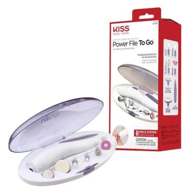 LIXA ELéTRICA SEM FIO PORTáTIL PARA UNHAS KISS NEW YORK
