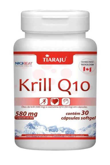 KRILL Q10 580MG COM 30 CáPSULAS SOFTGEL TIARAJU