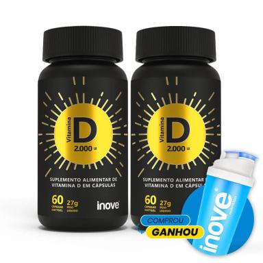 VITAMINA D 2000 2 UN 60 CAPS + COQUETELEIRA