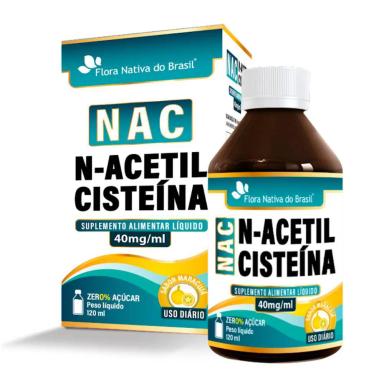 NAC XAROPE à BASE DE N-ACETILCISTEíNA 400MG 120ML - FLORA NATIVA Maracujá