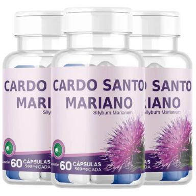 KIT 3X CARDO MARIANO (SILIMARINA) 500MG 60 CáPSULAS - VIDA NATURAL