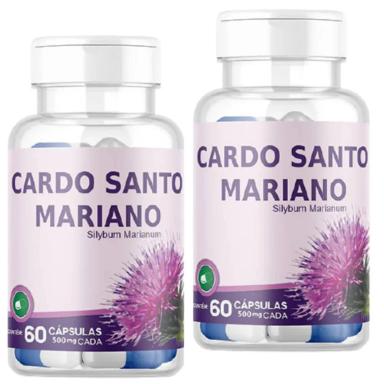 KIT 2X CARDO MARIANO (SILIMARINA) 500MG 60 CáPSULAS - VIDA NATURAL