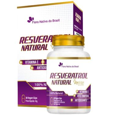 TRANS RESVERATROL NATURAL VERI-TE ® 30 VEGAN CAPS - FLORA NATIVA
