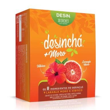 DESINCHá COM LARANJA MORO E HIBISCO 30 SACHêS