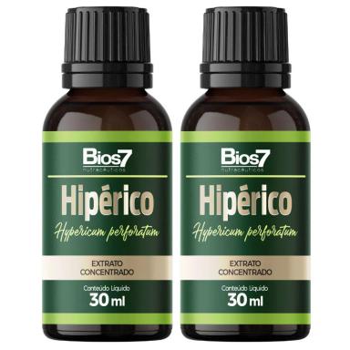 KIT 2X HIPERICO EM GOTAS EXTRATO CONCENTRADO 30ML - BIOS7