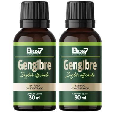 KIT 2X GENGIBRE EM GOTAS EXTRATO CONCENTRADO 30ML - BIOS7