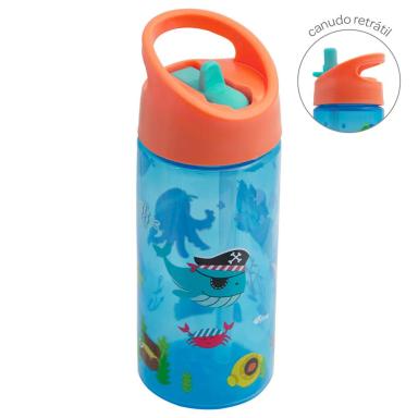 GARRAFINHA INFANTIL AVENTURAS 380ML BUBA - PIRATA