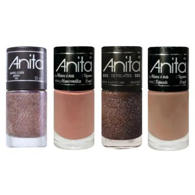 KIT C/4 ESMALTES ANITA - SEDUTORA