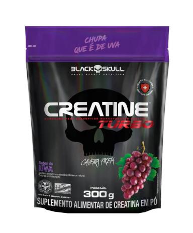 CREATINA TURBO SACHê COM 300G - BLACK SKULL Uva
