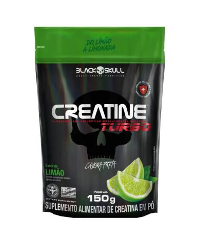 CREATINA TURBO SACHê COM 150G - BLACK SKULL Limão
