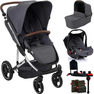 CARRINHO MOISES ABC DESIGN COMO 4 BEBE CONFORTO BASE ASPHALT