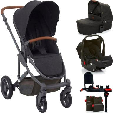CARRINHO MOISES ABC DESIGN COMO 4 BEBE CONFORTO BASE BLACK