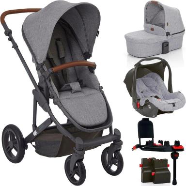 CARRINHO MOISES ABC DESIGN COMO 4 BEBE CONFORTO BASE CINZA
