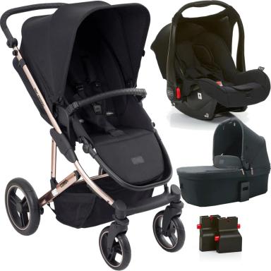 CARRINHO MOISES ABC DESIGN COMO 4 BEBE CONFORTO BOLSA ROSE