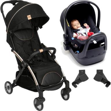 CARRINHO COM BEBE CONFORTO BASE CHICCO GOODY PLUS RE LUX ECO+