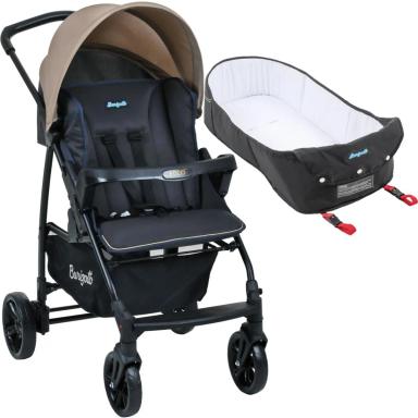 CARRINHO DE PASSEIO COM NINHO ECCO CZ/BEGE - BURIGOTTO