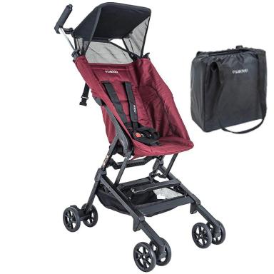 CARRINHO DE BEBE PARA PASSEIO PEQUENO LEVE KIDDO NANO VINHO