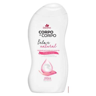 LOçãO HIDRATANTE NATURAL CORPO A CORPO 200ML - DAVENE