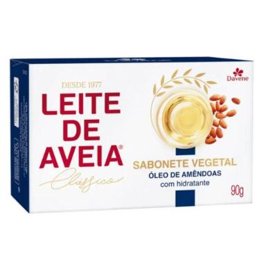 SABONETE VEGETAL LEITE DE AVEIA ÓLEO DE AMêNDOAS 90G - DAVENE