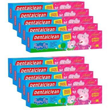 10X GEL DENTAL INFANTIL PEPPA PIG COM FLUOR 50G -DENTALCLEAN