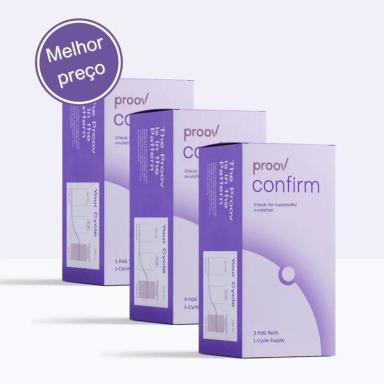 PROOV CONFIRM KIT C/3 - TESTE DE CONFIRMACAO DE OVULACAO (HORMONIO LH E PROGESTERONA)