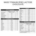 MASS TITANIUM 17500 ZERO LACTOSE 2,4KG Chocolate