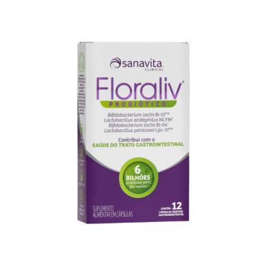 FLORALIV PROBIóTICO-30 CáPSULAS VEGETAIS- SANAVITA