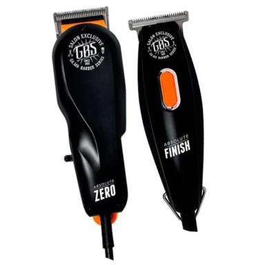 KIT MáQUINA DE CORTE GBS ZERO + MáQUINA DE ACABAMENTO ABSOLUTE FINISH 220v