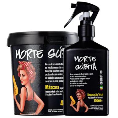 Kit Morte Súbita Spray Tratamento Capilar + Máscara De Hidratação Lola Cosmetics 2 Unidades