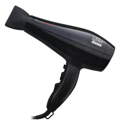 SECADOR DE CABELO GAMA BELLA TOURMALINE ÍON 2100W PRETO 220v