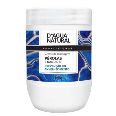 Creme de Massagem Pérolas + Nano Q10 D'Agua Natural 650G