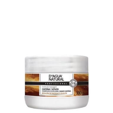 Creme de Massagem Cafeína 7 Ativos D'Agua Natural 650G 300G
