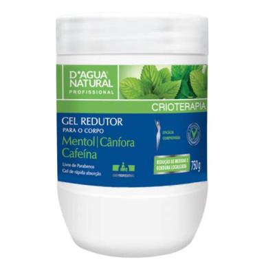 GEL REDUTOR MENTOL, CâNFORA E CAFEíNA D'áGUA NATURAL 750G