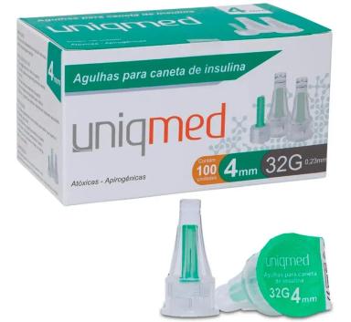 AGULHA PARA OZEMPIC VICTOZA SAXENDA LIRAGLUTIDA INSULINA 4MM