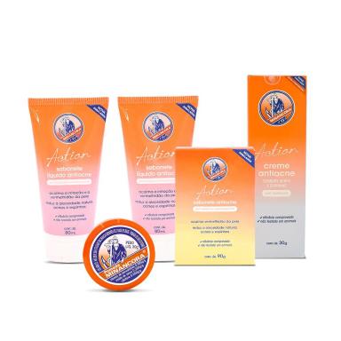 KIT MINANCORA POMADA MINANCORA CREME ANTI-ACNE SABONETE ANTI-ACNE