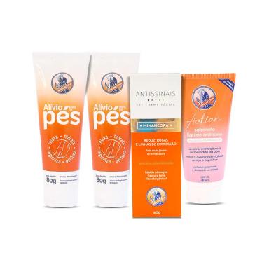 KIT MINANCORA CREMES PARA OS PéS ANTISSINAIS E SABONETE