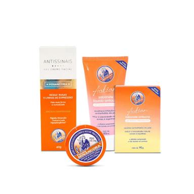 KIT MINANCORA POMADA MINANCORA ANTISSINAIS SABONETE ANTIACNE