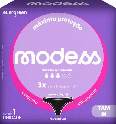 CALCINHA ABSORVENTE MODESS TAM M