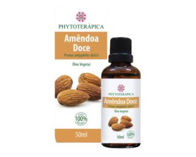 ÓLEO VEGETAL AMêNDOA DOCE 50ML - 100% PURO E NATURAL  ORGâNICO VEGANO HIDRATANTE CALMANTE PELE CABELO PHYTOTERáPICA
