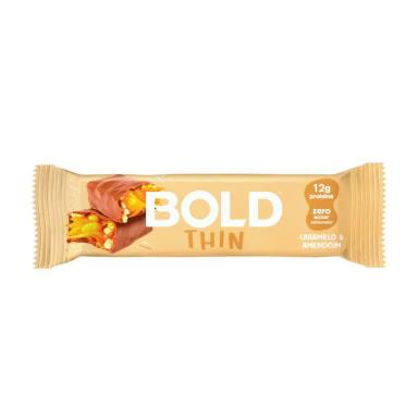 BOLD THIN BARRA PROTEICA NOUGAT CARAMELO E AMENDOIM BOLD 40G
