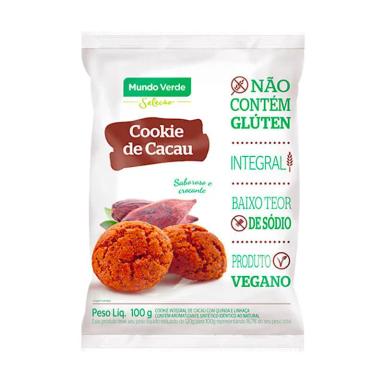 COOKIE DE CACAU MUNDO VERDE SELEçãO 100G