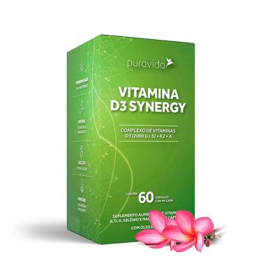 VITAMINA D3 SINERGY PURA VIDA- 60 CáPSULAS