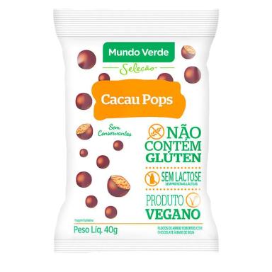CACAU POPS 40G MUNDO VERDE SELEçãO
