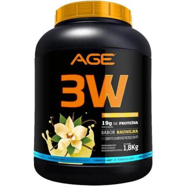WHEY PROTEIN 3W AGE - (1.8KG) - QUEIMA DE ESTOQUE Baunilha