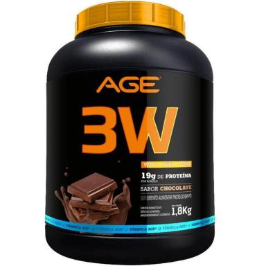 WHEY PROTEIN 3W - (1,8KG) - WPC + WPI + WPH - AGE Chocolate
