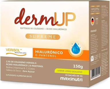 DERMUP SUPREME ACIDO HIALURôNICO + VERISOL 30 SACHES - LIMãO SICILIANO - MAXINUTRI