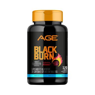 TERMOGENICO AGE - CAFEINA + CROMO - (120 TABLETES) - BLACK BURN ORIGINAL