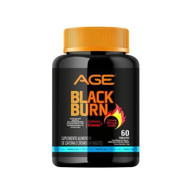 BLACK BURN TERMOGENICO AGE - CAFEINA + CROMO - (60 TABLETES)