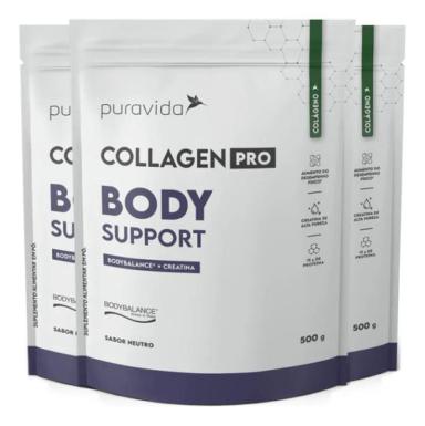 COLLAGEN PRO BODY SUPPORT 3 X 500G PURAVIDA